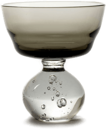 Serax Eternal Snow stem glass M Smokey Grey