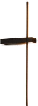 Lucide LED-vegglampe Segin 60 cm svart