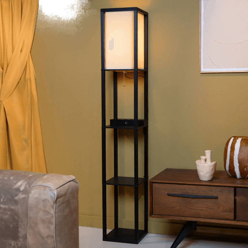 Lucide Menno gulvlampe, svart, 162,7 cm