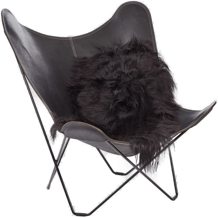 Natures Collection Saueskinn Langhåret 100-120x60 cm