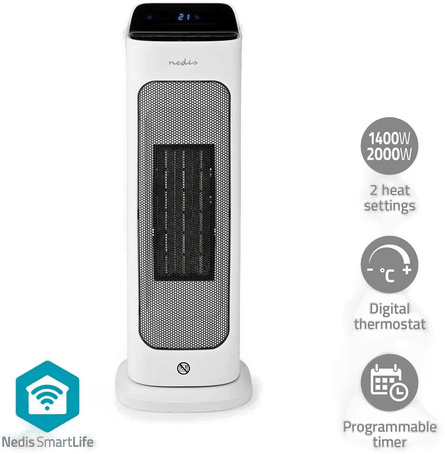 Nedis SmartLife Keramisk Vifteovn 2000W