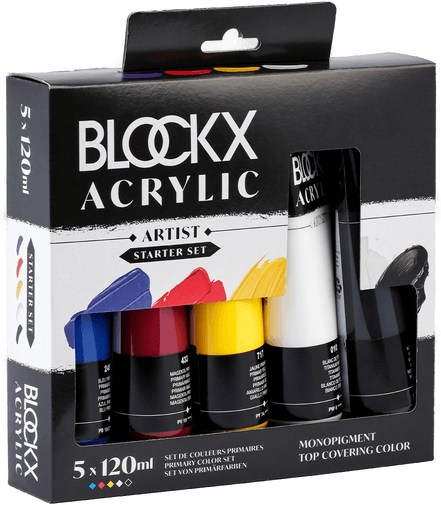 Blockx Akrylsett Primaries 5x120 ml
