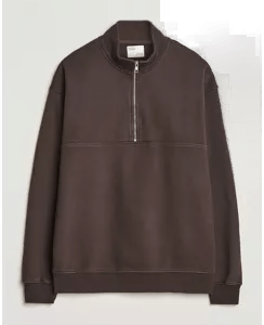 Colorful Standard Classic Organic Half-Zip Coffee Brown