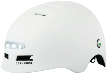 Gorunner LED Sykkelhjelm L Hvit