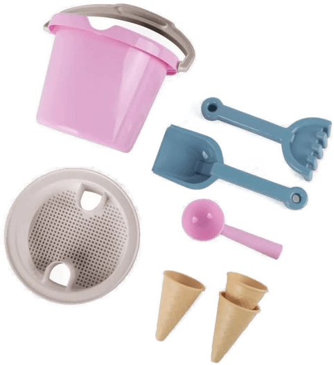 Dantoy Bøttebøttesett m. iskremkjegler - Rosa