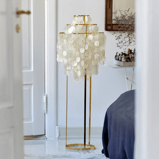 Verpan Fun gulvlampe messing