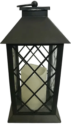 Haahr & Co Lanterne 32 cm med LED Bloklys