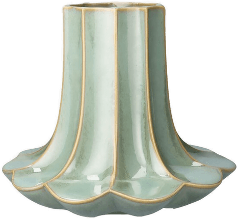 Kähler Kantarel vase 20,5 cm grønn