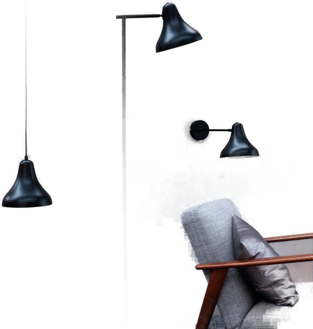 Dyberg Larsen gulvlampe Tokyo, svart