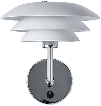 Dyberg Larsen Vegglampe DL20 Hvit