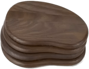 Ferm Living Cairn Butter Boards 4 deler Dark Brown