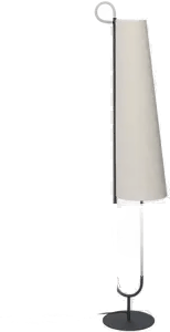 Ferm Living Ancora gulvlampe Black/Natural