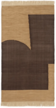 Ferm Living Forene Teppe 80x140 cm Tan/Chocolate