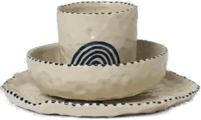 Ferm Living Naive barneservise 3 deler