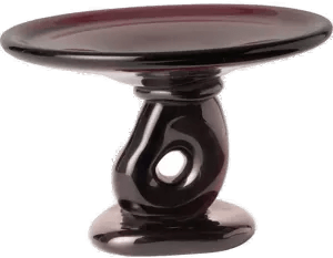 Ferm Living Damo glassfat Ø21 cm Mørk drue