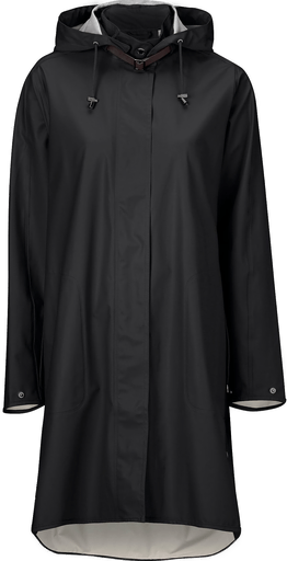 Ilse Jacobsen Regnjakke med avtagbar hette Black