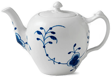 Royal Copenhagen Blå Mega Riflet Tekanne 1L