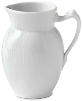 Royal Copenhagen Hvit Riflet Kanne 0,38L