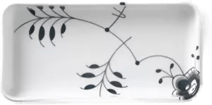 Royal Copenhagen Black Fluted Mega fat 24 cm