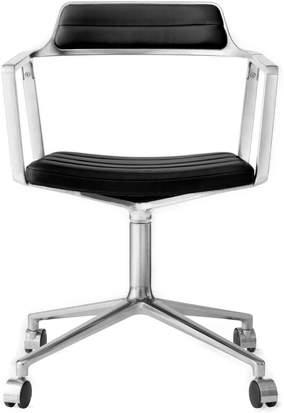 Vipp 452 kontorstol svart lær