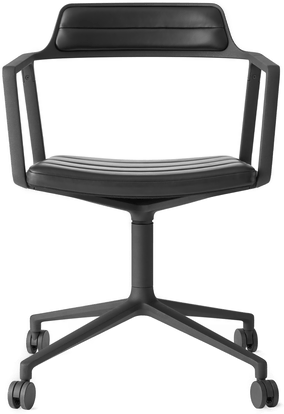 Vipp 452 kontorstol svart læder