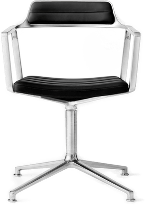 Vipp 452 kontorstol svart lær