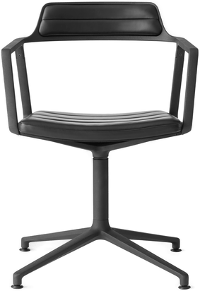 Vipp 452 kontorstol svart lær