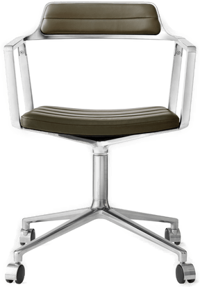 Vipp452 kontorstol bosco green læder