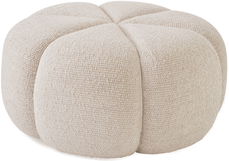 Vipp 655 Pouf, Wavy Off White/Light Grey
