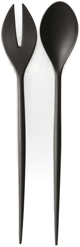 Normann Copenhagen Krenit salatbestikk svart