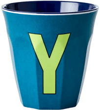 Rice melaminkopp medium bokstav Y 30 cl