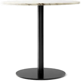 Audo Copenhagen Harbour Column Dining Table Ø80 Hvit Marmor