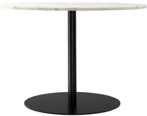 Audo Copenhagen Harbour Column Dining Table Ø105, Hvit Marmor