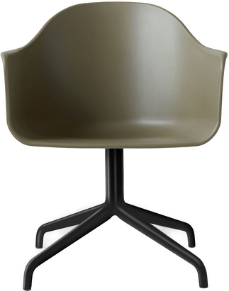 Audo Copenhagen Harbour Swivel Chair Olive