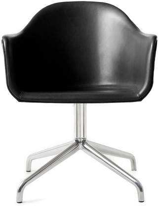 Audo Copenhagen Harbour Swivel Chair Leather Dakar 0842