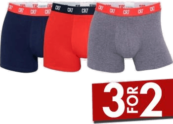 CR7 Cristiano Ronaldo Trunk Marine/Rød XX-Large