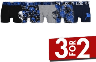 CR7 Cristiano Ronaldo 5P Boys Trunks Svart/Blå