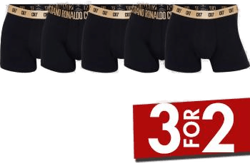CR7 Cristiano Ronaldo Trunks Svart/Guld X-Large