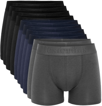 Resteröds Bamboo Boxer Brief Grå/Blå