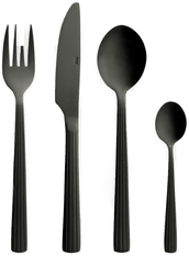 Aida Raw bestikksett 48 deler matt sort