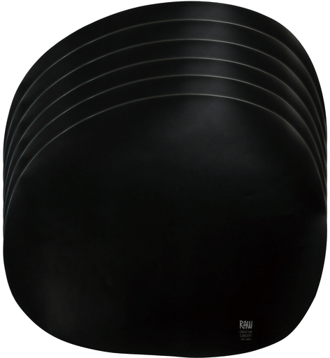 Aida RAW bordbrikker 6 stk, svart