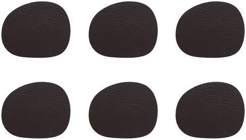 Aida Raw glassunderlag 6-stk. Brown buffalo