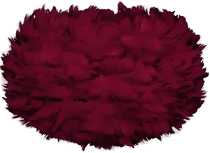 Umage Eos lampe Medium rød ø45 cm