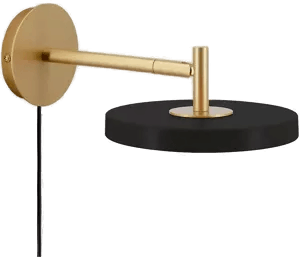 Umage Asteria Short LED-vegglampe, svart, 25 cm