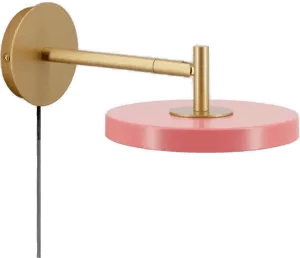 Umage Asteria Short LED-vegglampe, rosé, 25 cm