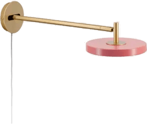 Umage Asteria Long LED-vegglampe, rosé, 42 cm