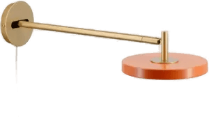 Umage Asteria Long LED-vegglampe, oransje