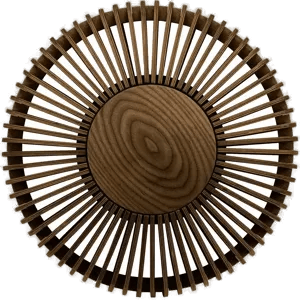 Umage Clava Up vegglampe medium Mørk eik