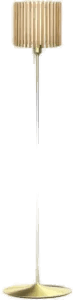 Umage Komorebi gulvlampe Circle oak-Børstet messing