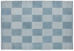 Hay Gulvteppe Check Light Blue 140x200